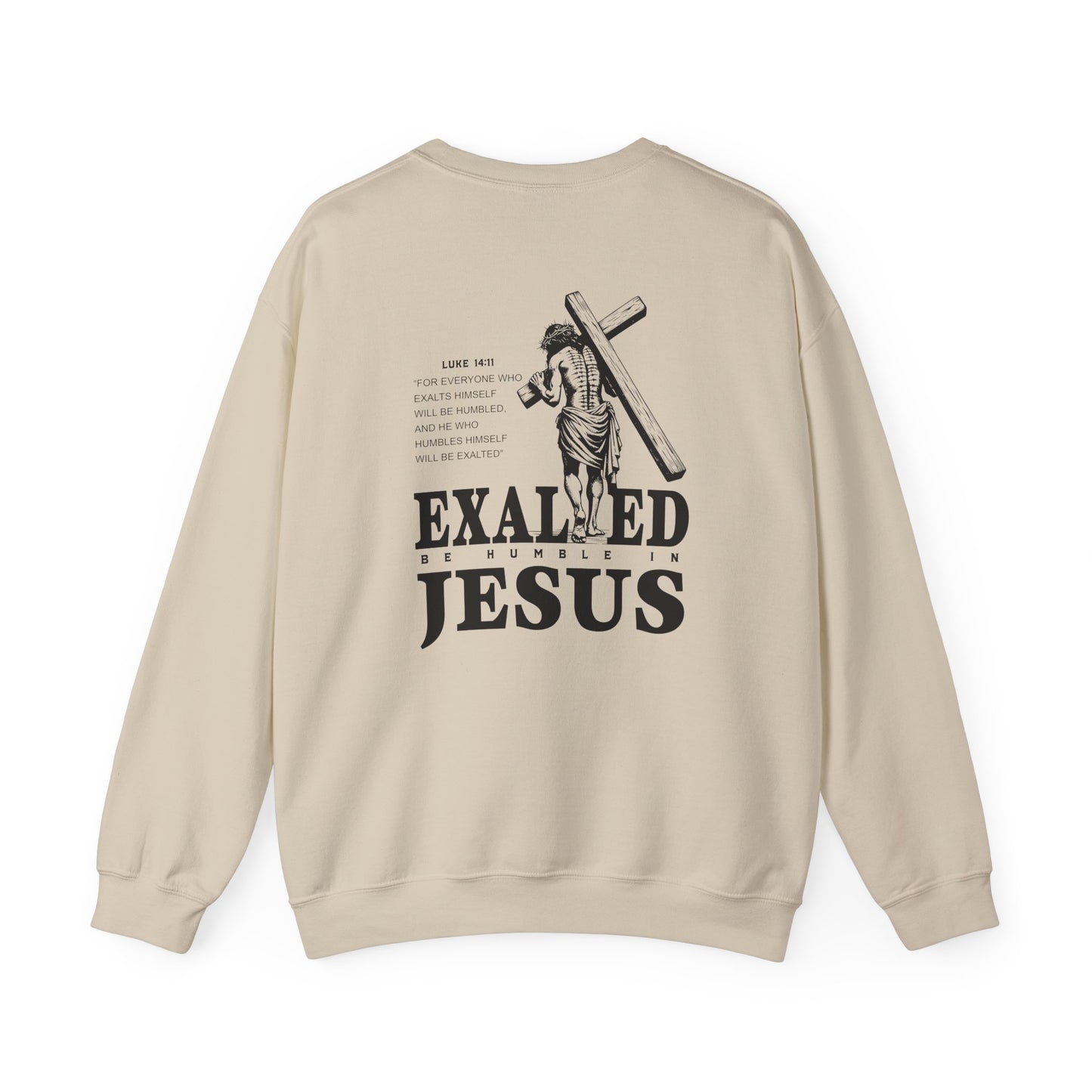 "Exalted In Jesus" Unisex Crewneck Sweatshirt