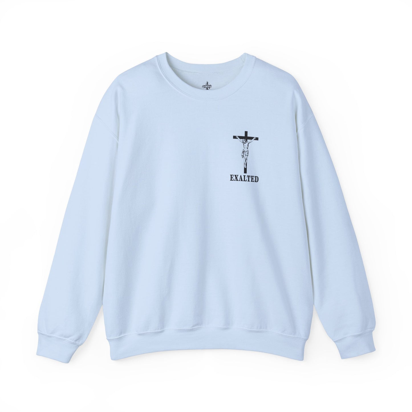 "Exalted In Jesus" Unisex Crewneck Sweatshirt