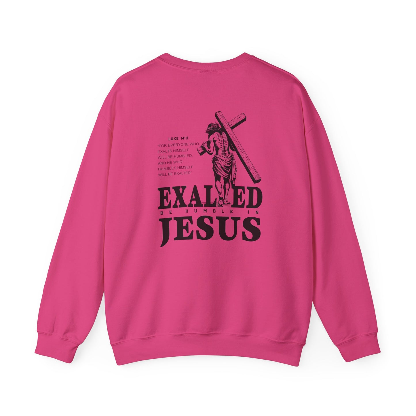 "Exalted In Jesus" Unisex Crewneck Sweatshirt