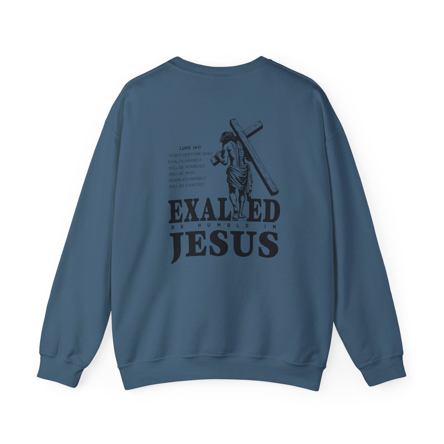 "Exalted In Jesus" Unisex Crewneck Sweatshirt