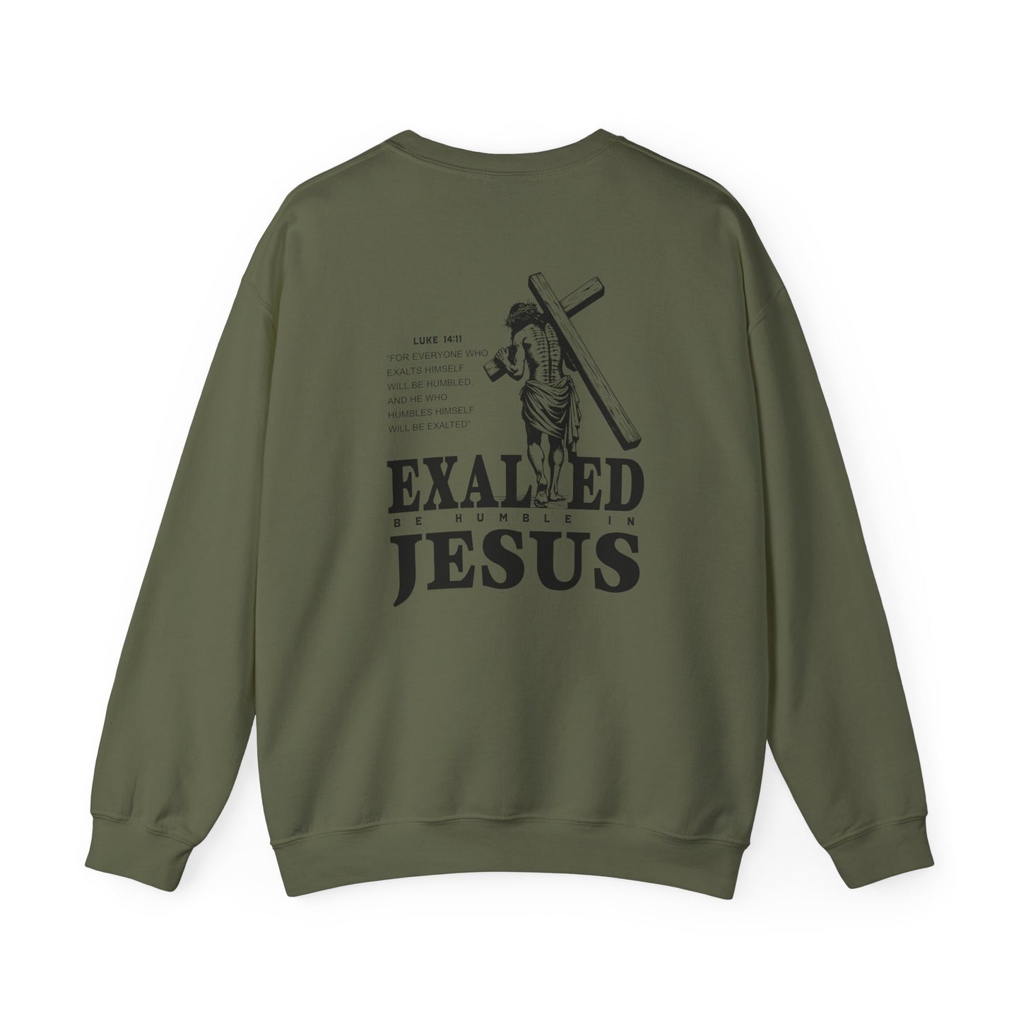 "Exalted In Jesus" Unisex Crewneck Sweatshirt