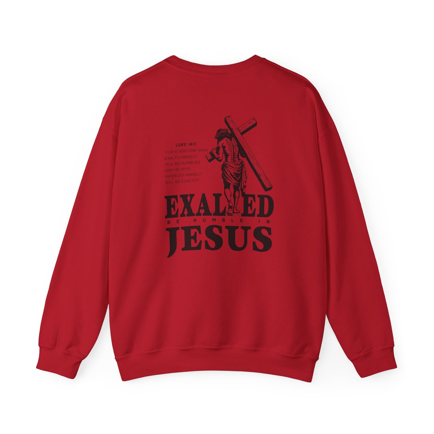 "Exalted In Jesus" Unisex Crewneck Sweatshirt