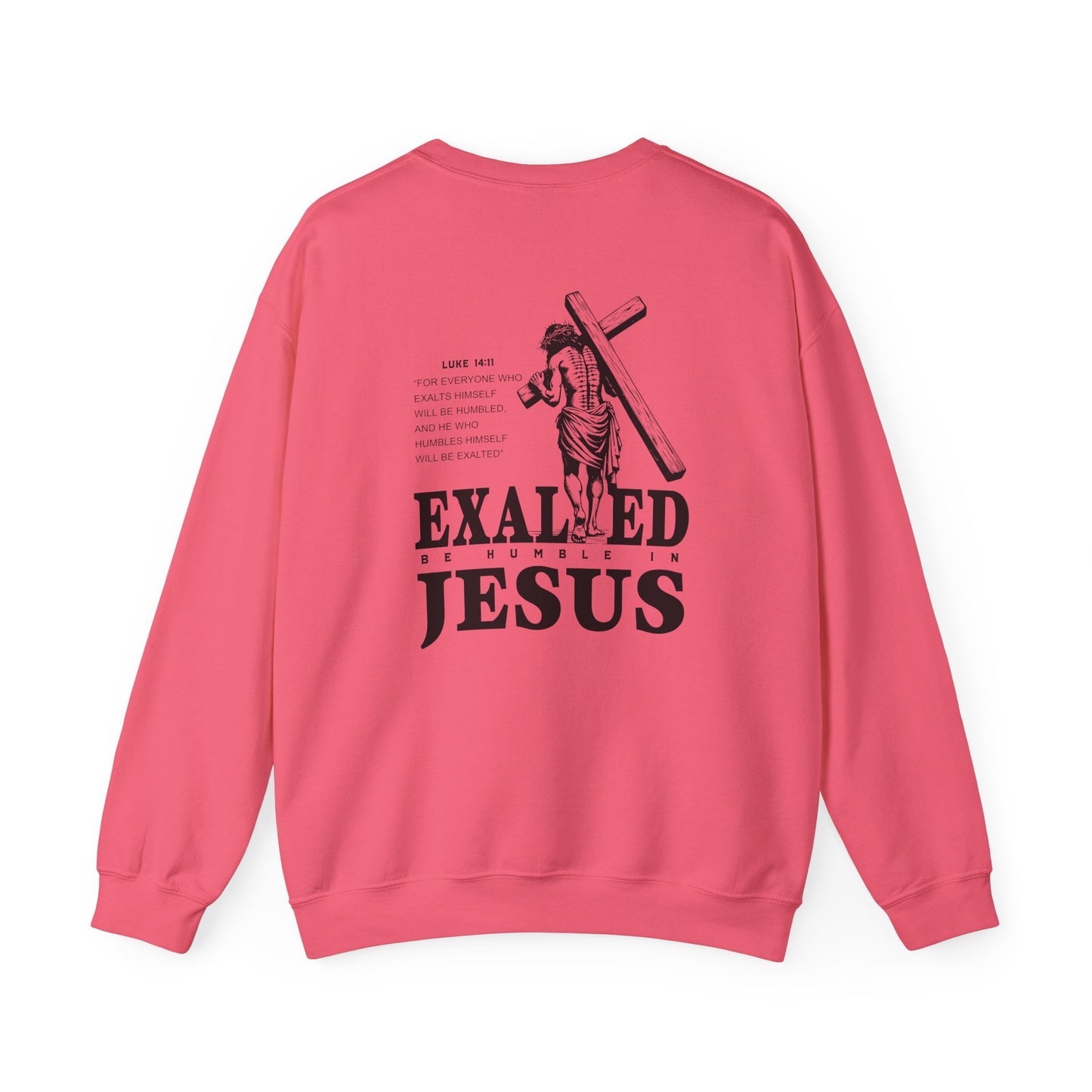 "Exalted In Jesus" Unisex Crewneck Sweatshirt