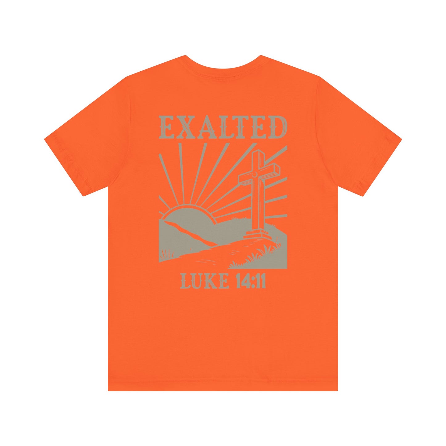 "Luke 14:11" Dual-Sided Unisex Tee