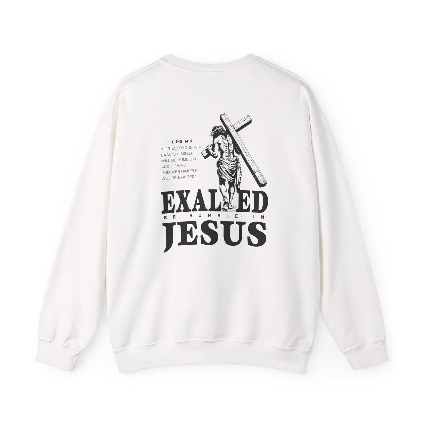 "Exalted In Jesus" Unisex Crewneck Sweatshirt