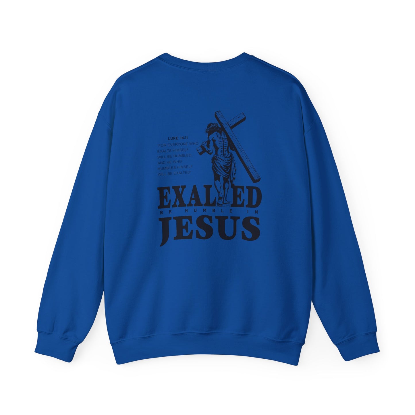 "Exalted In Jesus" Unisex Crewneck Sweatshirt