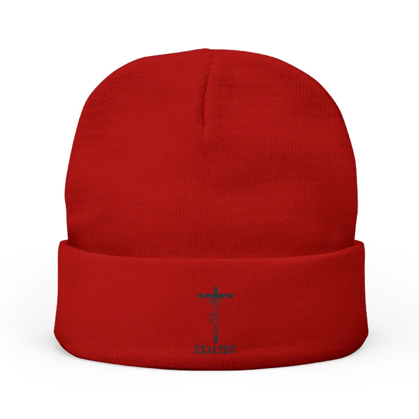 Exalted Jesus on Cross Beanie