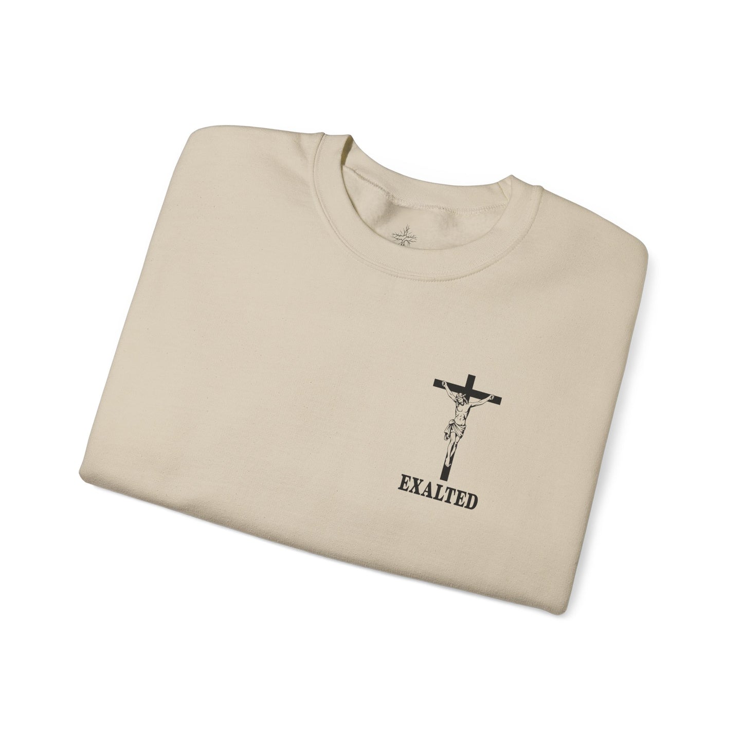 "Exalted In Jesus" Unisex Crewneck Sweatshirt