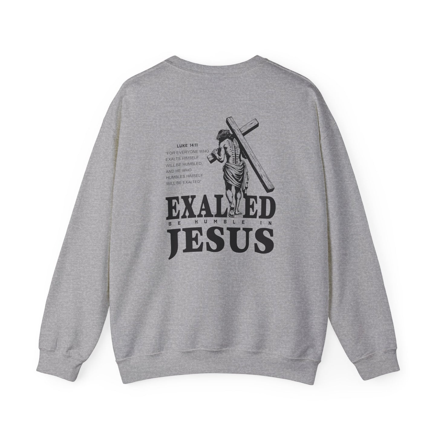"Exalted In Jesus" Unisex Crewneck Sweatshirt