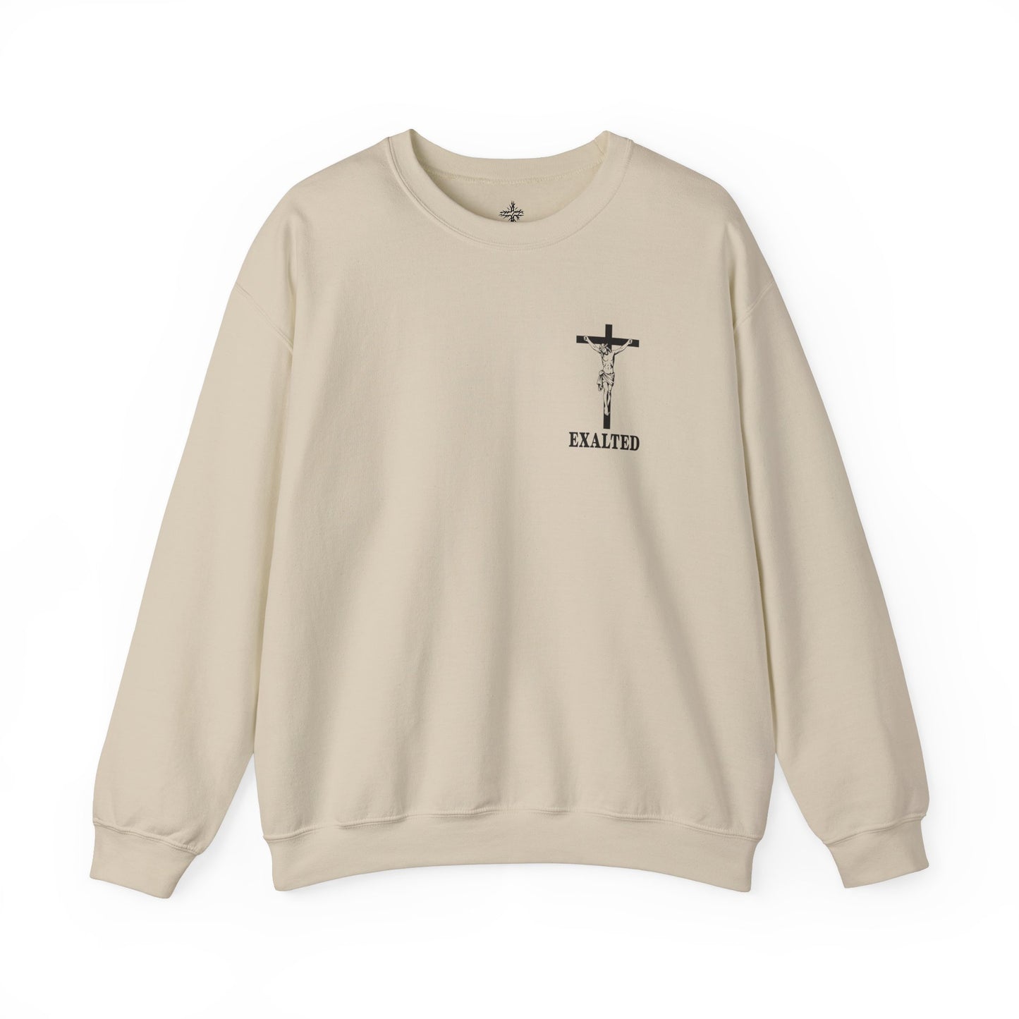 "Exalted In Jesus" Unisex Crewneck Sweatshirt