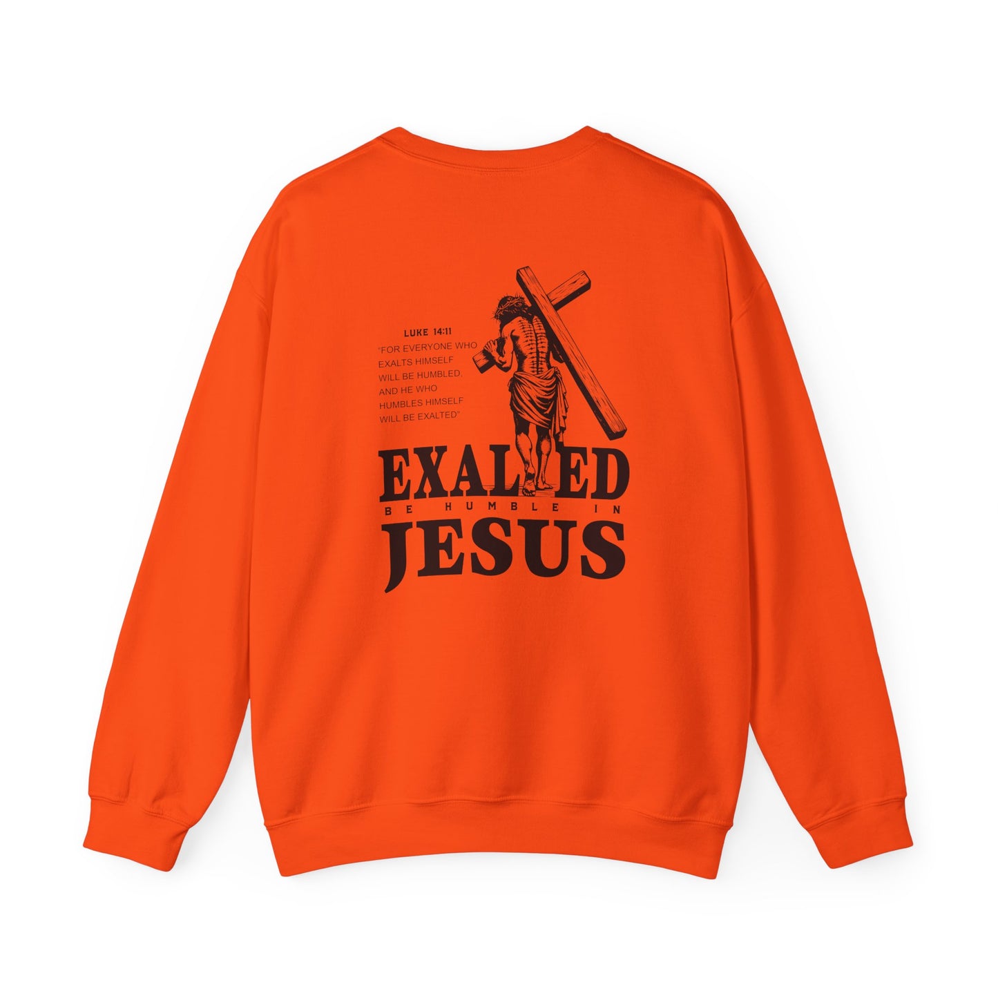 "Exalted In Jesus" Unisex Crewneck Sweatshirt