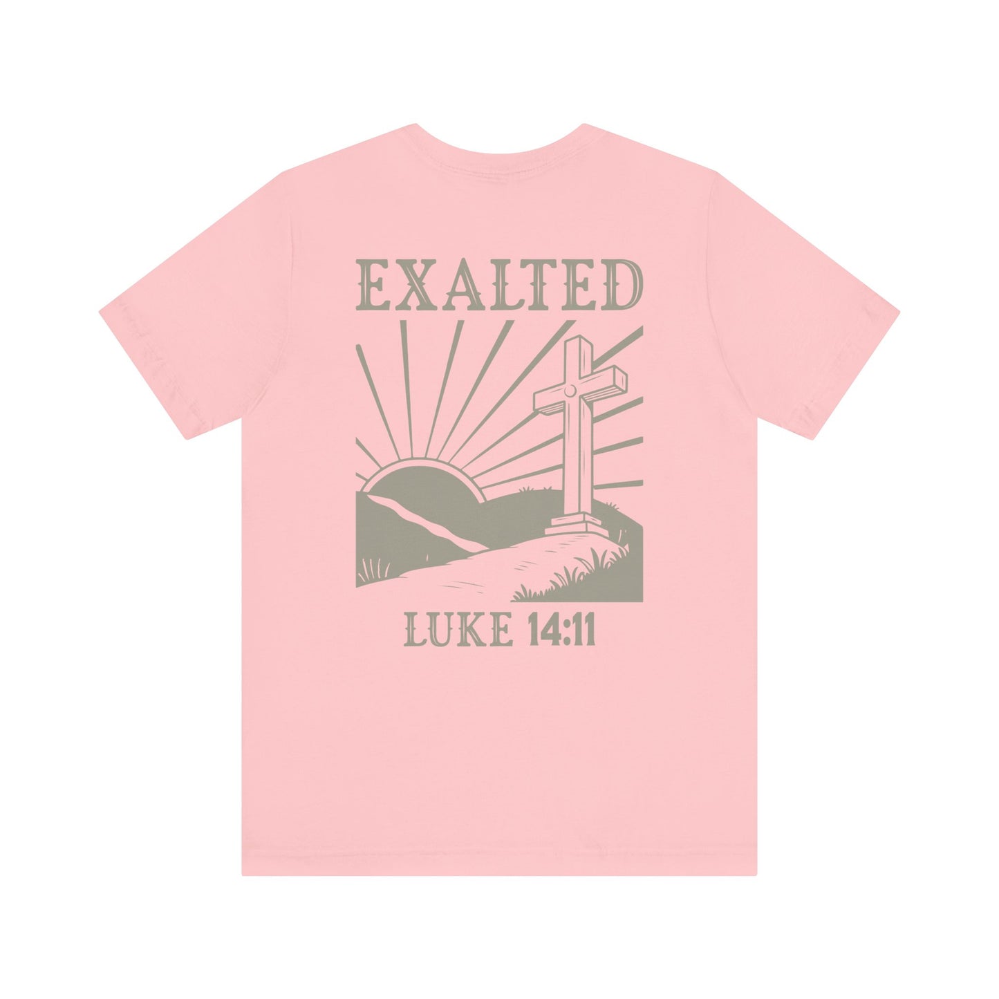 "Luke 14:11" Dual-Sided Unisex Tee